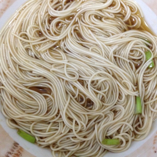 小葱麻油酱油面