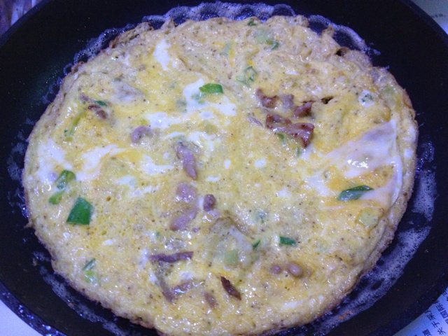 #爱自己，好好吃早餐# 十分钟搞定【芝士蔬菜鸡蛋饼】