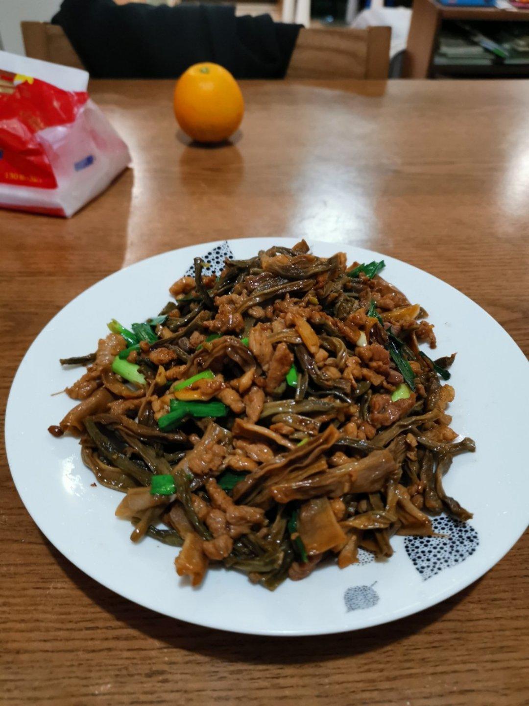 肉末炒干豆角