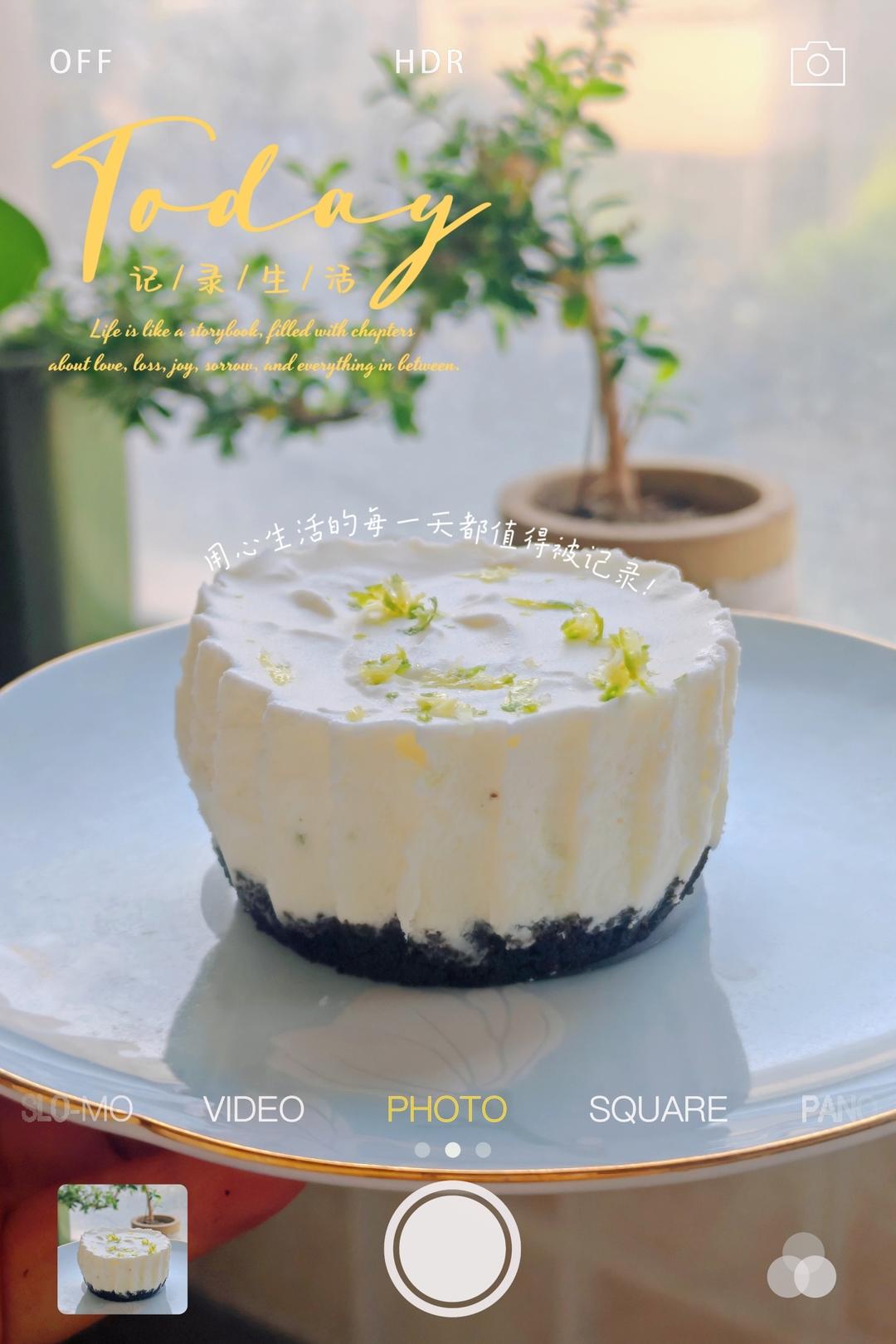 免烤！青柠芝士慕斯🍋