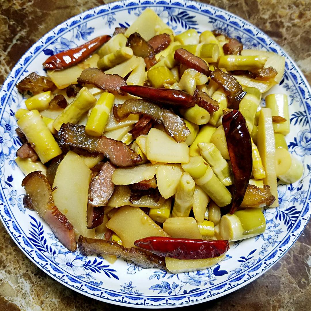 冬笋炒腊肉