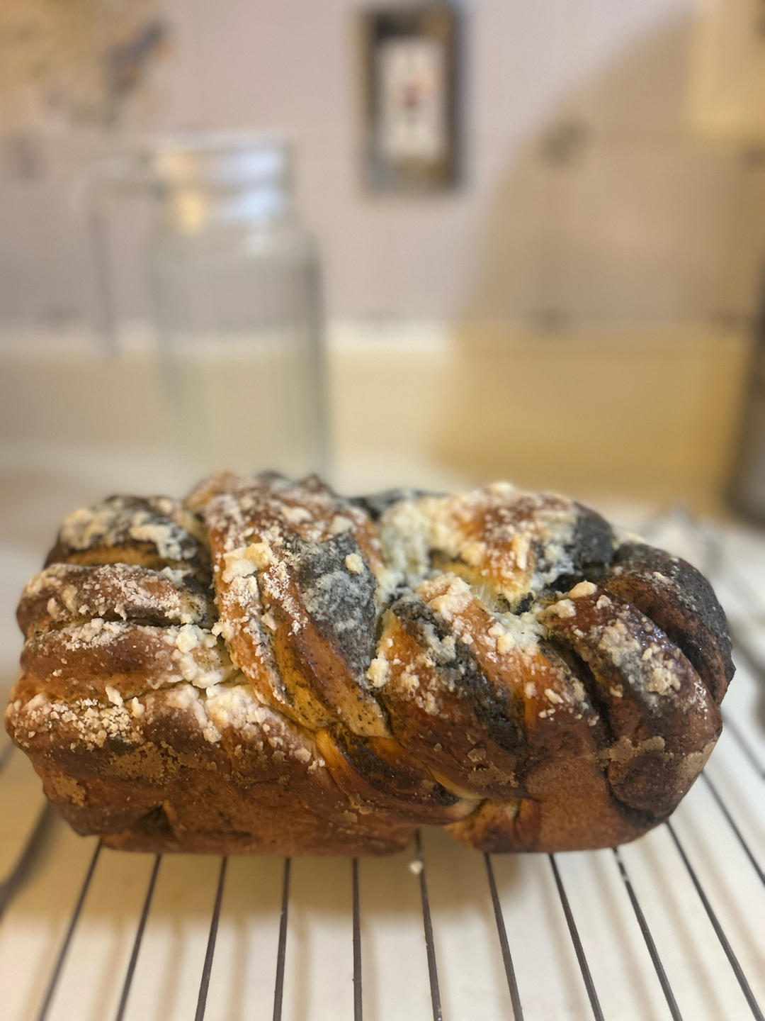 黑芝麻酥粒吐司！养生又美味！