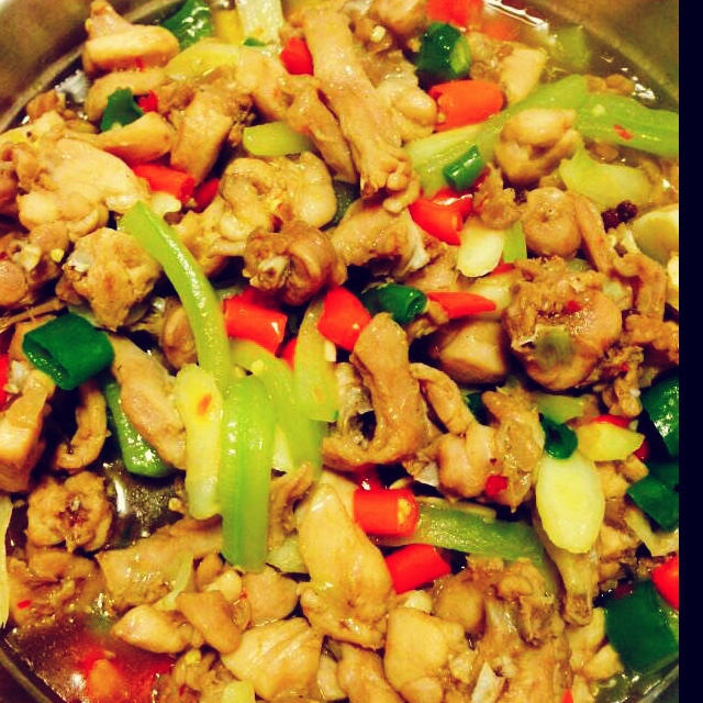 双椒兔丁（重口味江湖菜）