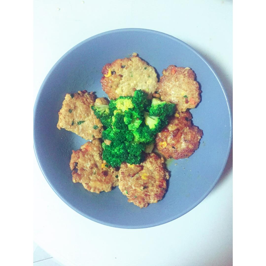 豆腐鲜肉饼