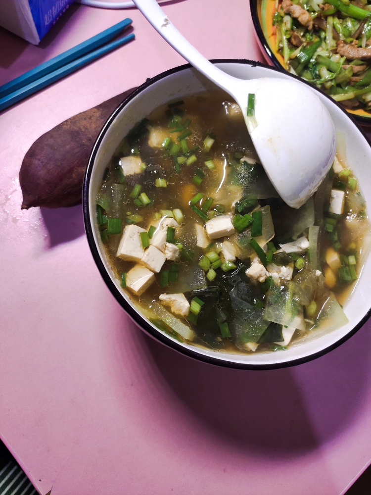 冬瓜豆腐汤（减脂晚餐）的做法 步骤1