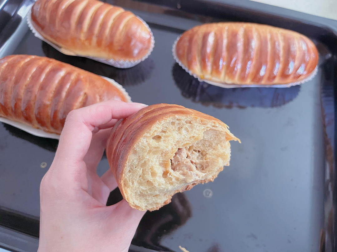 焦糖拿铁核桃乳酪小吐司💗 咖啡味十足☕️