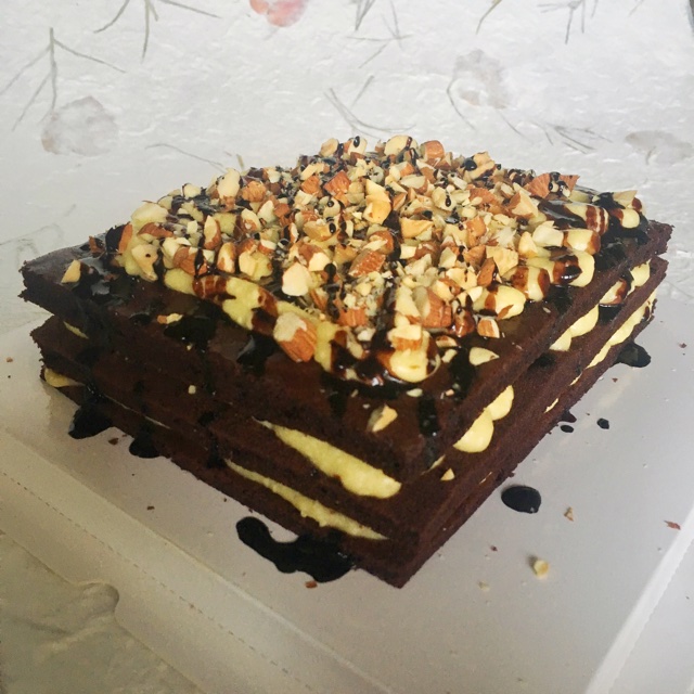 乳酪巧克力方形蛋糕