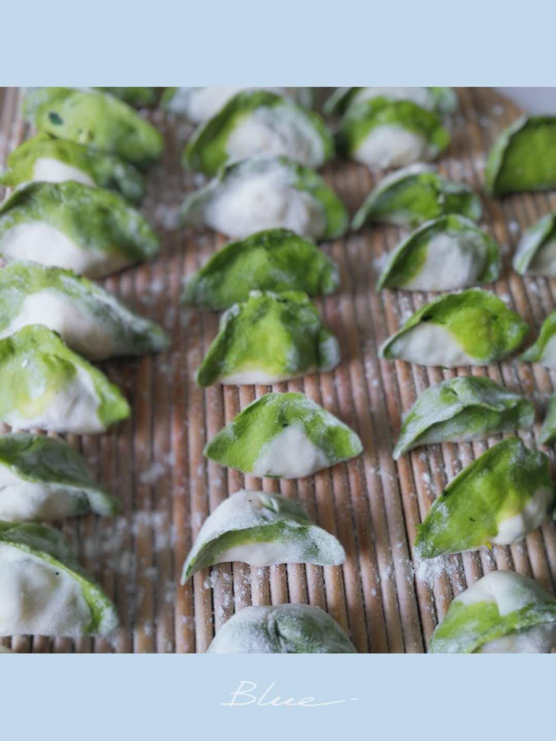 菠菜翡翠大肚饺子