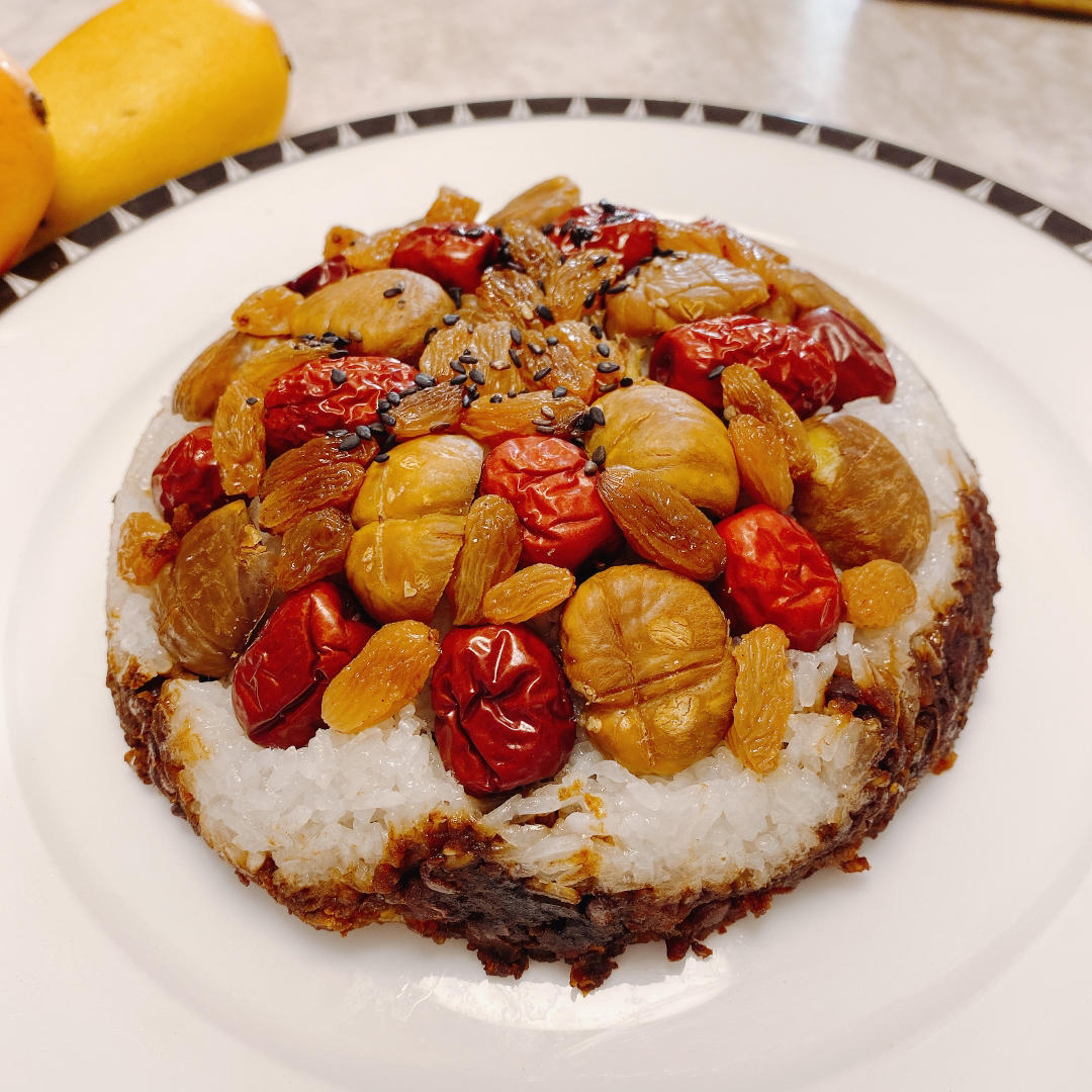 红糖糯米八宝饭