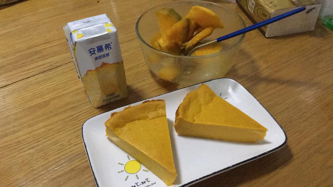 秋天的第一口南瓜芝士蛋糕，浓厚清甜不腻人