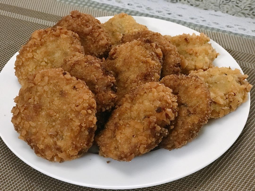 可乐饼 （肉末洋葱土豆饼）