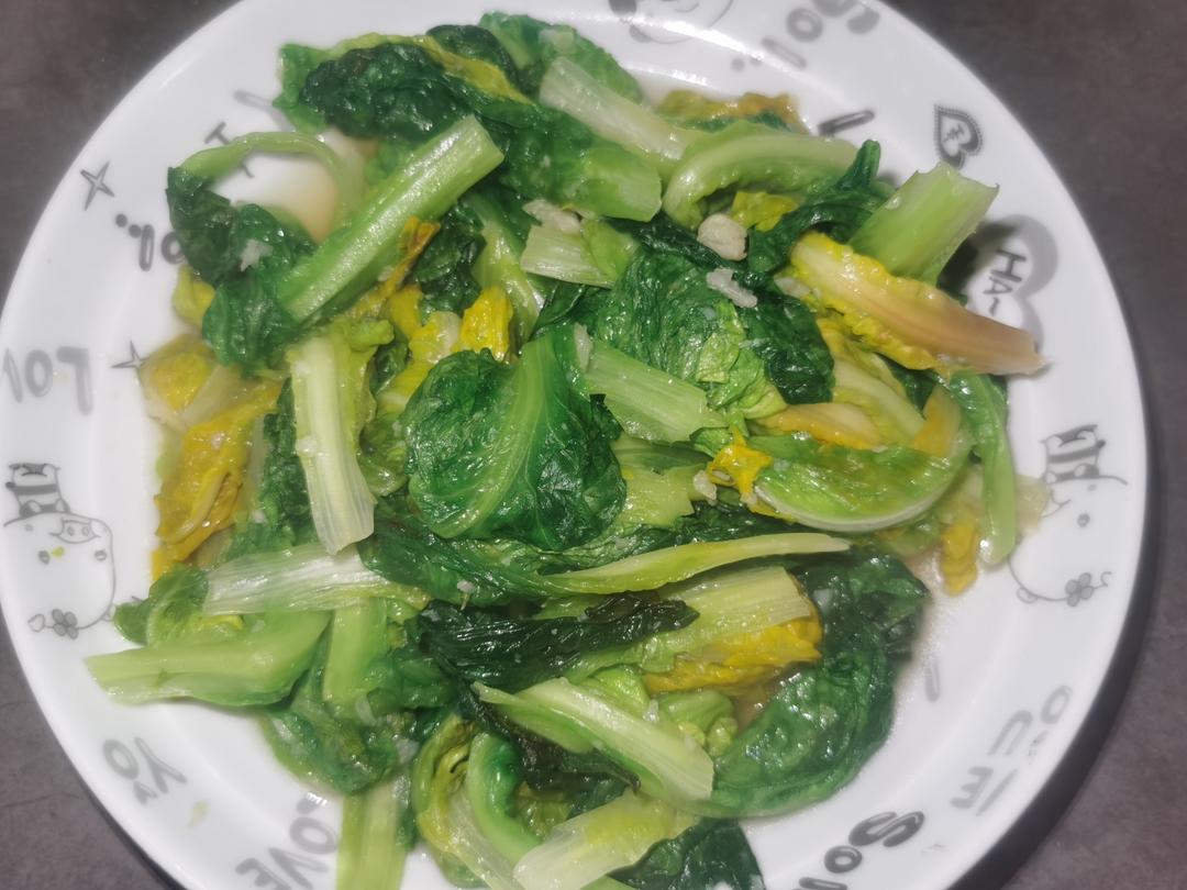 炒菜：清炒生菜