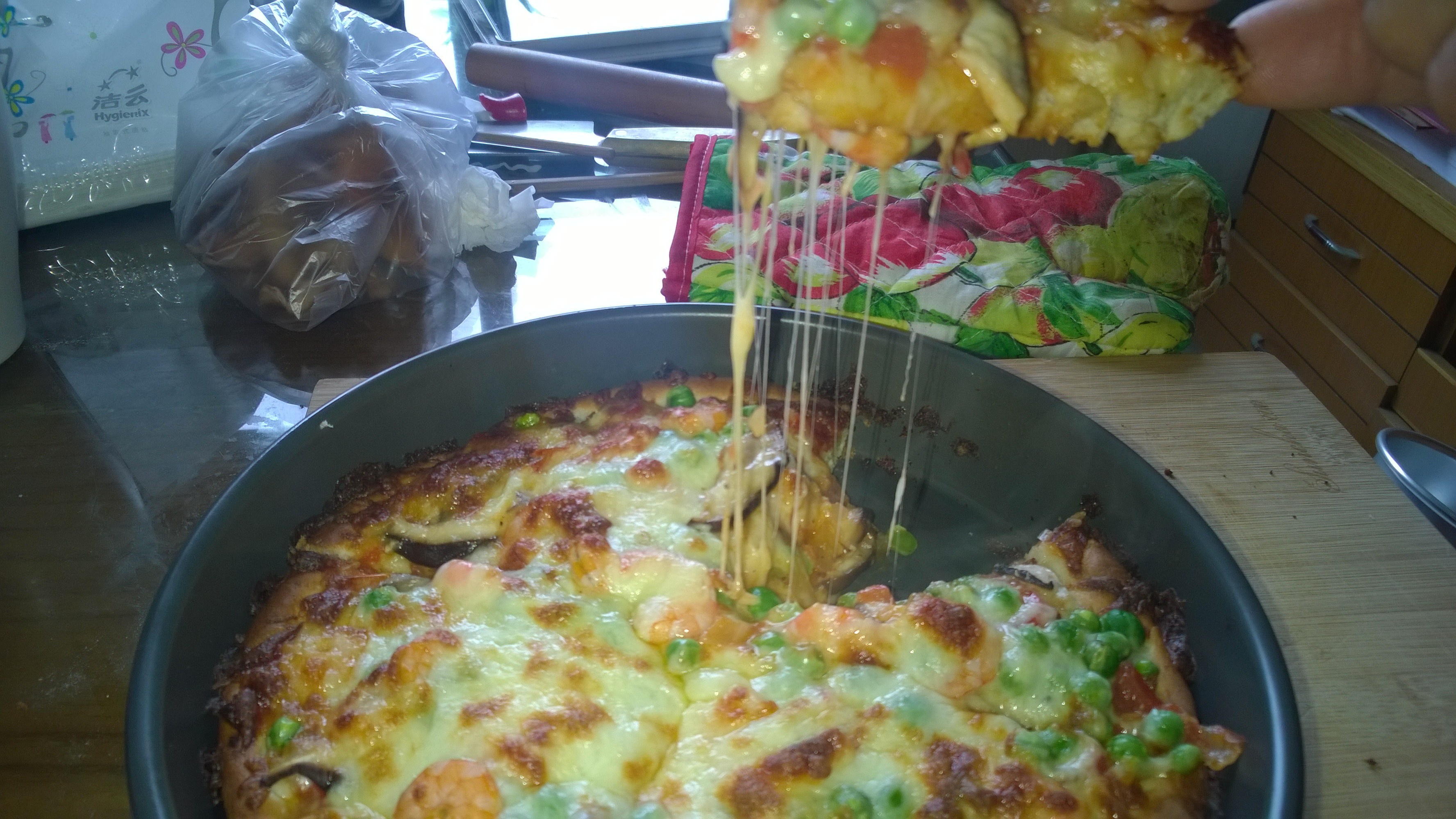 夏威夷pizza（附饼底冷冻法）
