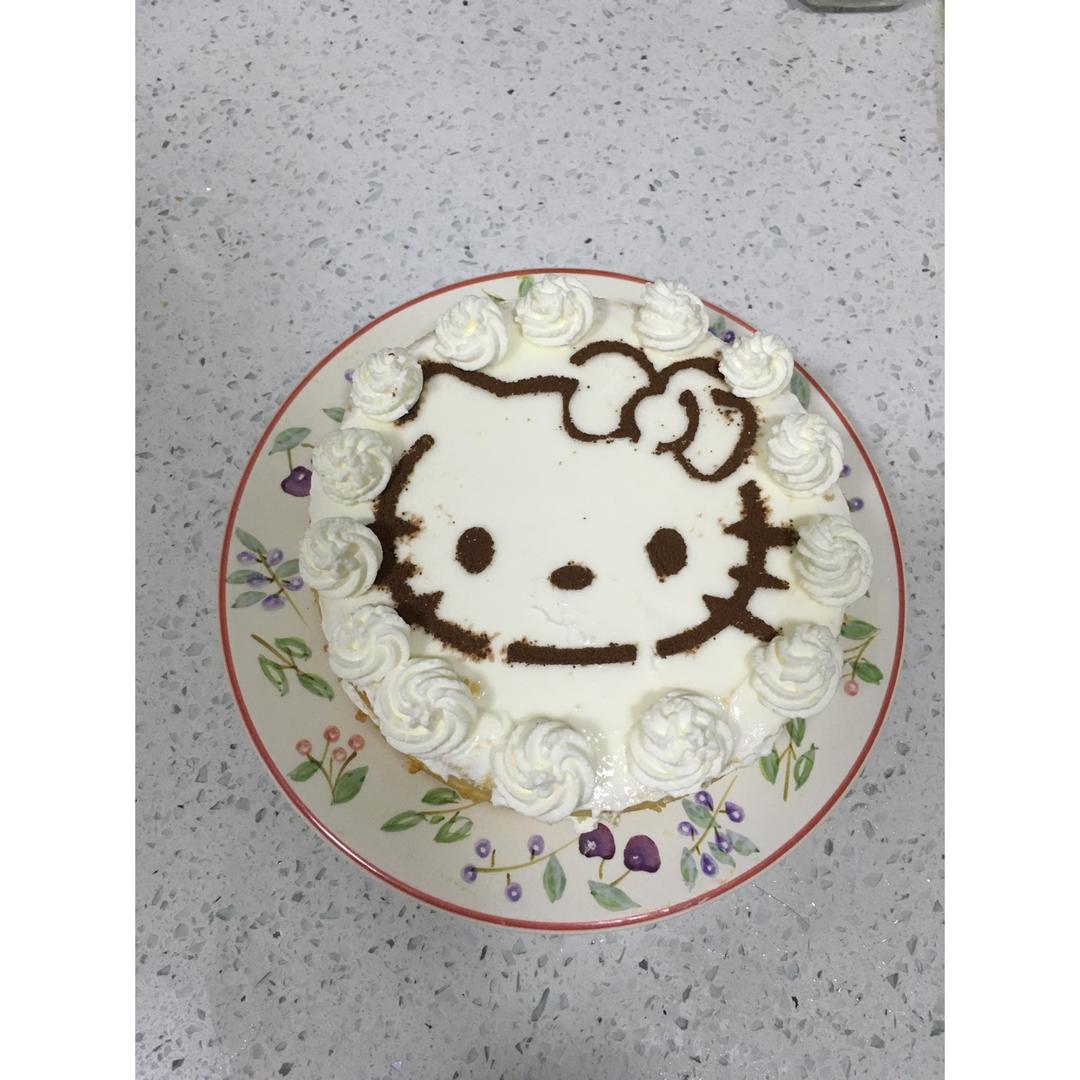 【零失败】不会裱花没关系的水果裸蛋糕 芒果裸蛋糕 完美戚风胚