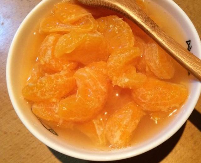 自制冰糖橘子罐头的做法