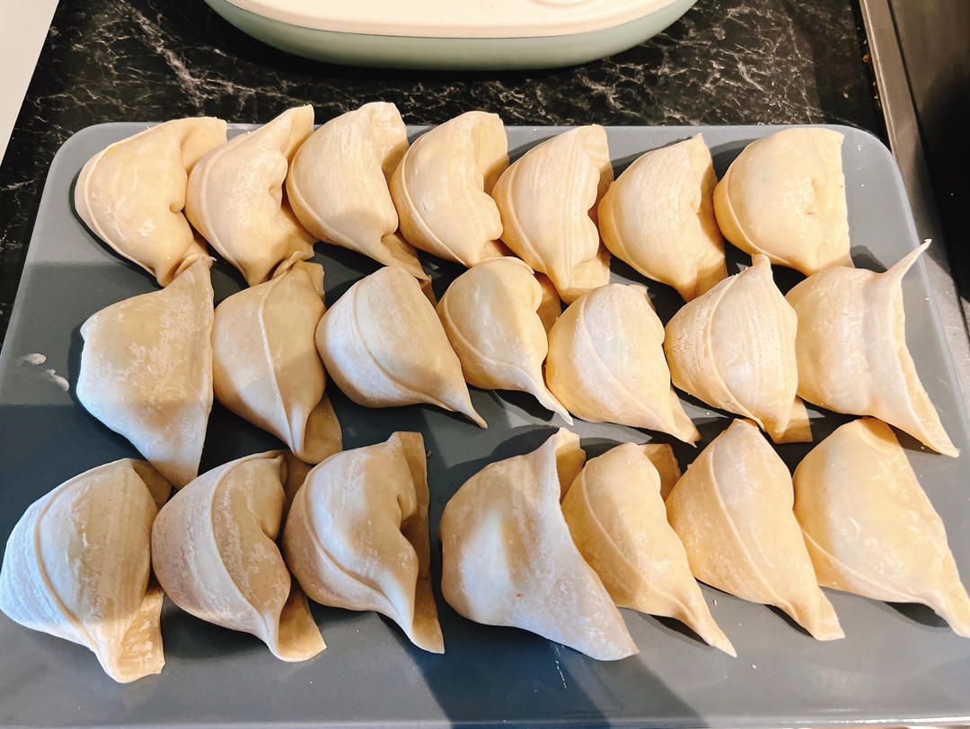 西葫芦鸡蛋虾仁三鲜饺子