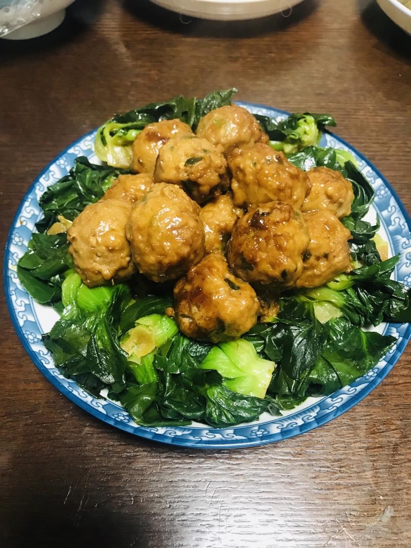 sunsunyan做的青菜萝卜丸子