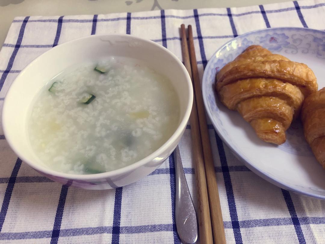 秋葵虾仁粥🍤