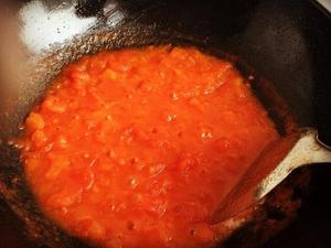 西红柿鸡蛋茄丁打卤面（主要是卤的做法）的做法 步骤2