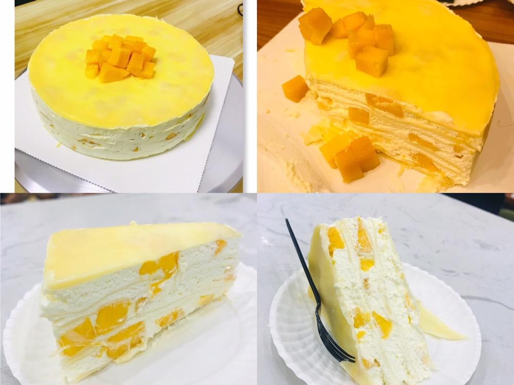 零基础做芒果千层蛋糕（8寸）