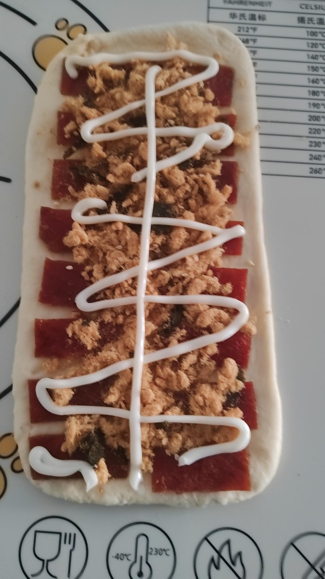 第一次做猪肉铺吐司，原来可以这么好吃！