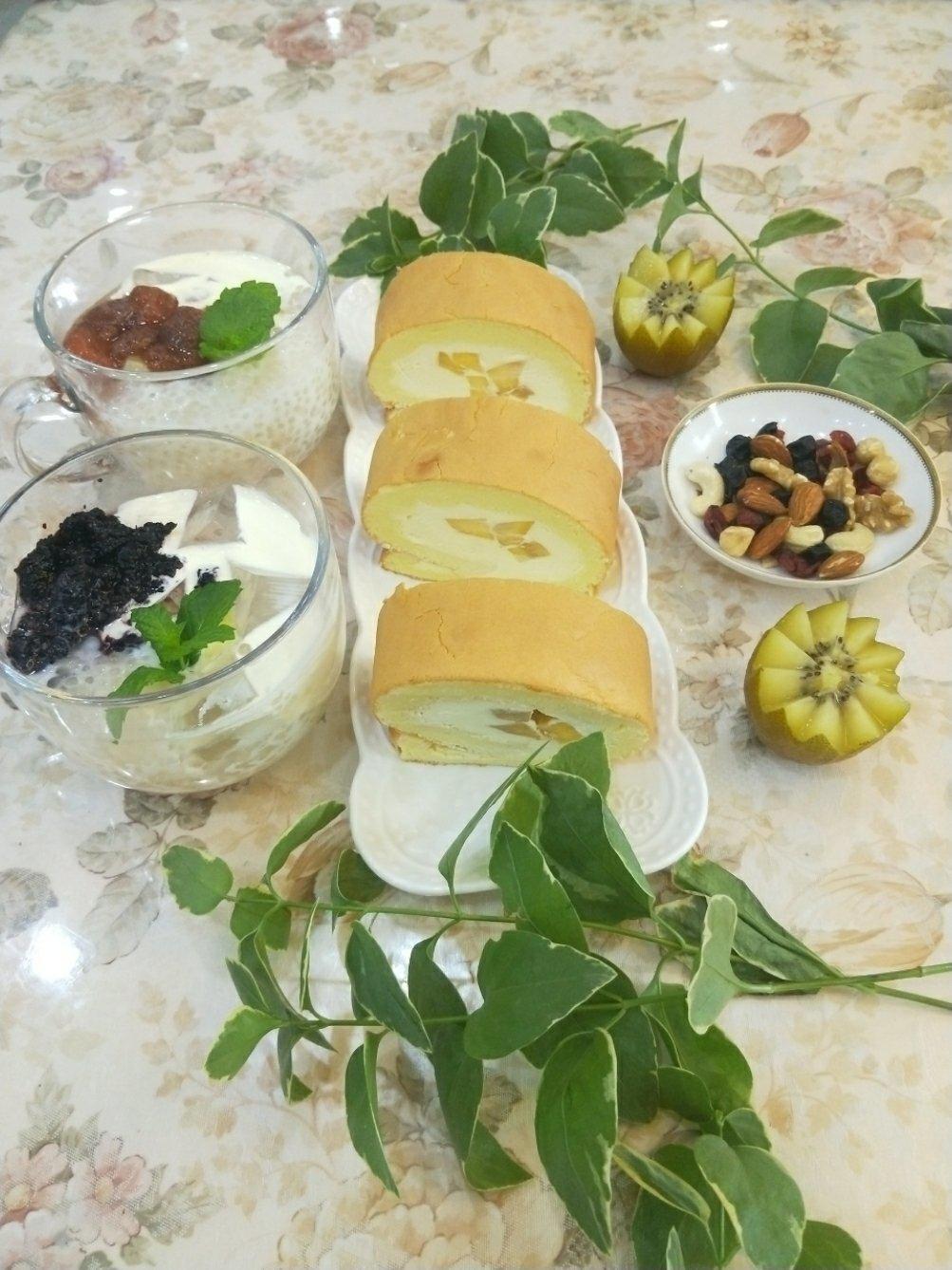 【北鼎品牌公开课】不易裂的戚风蛋糕卷（百香果芒果&芋泥肉松两种口味）