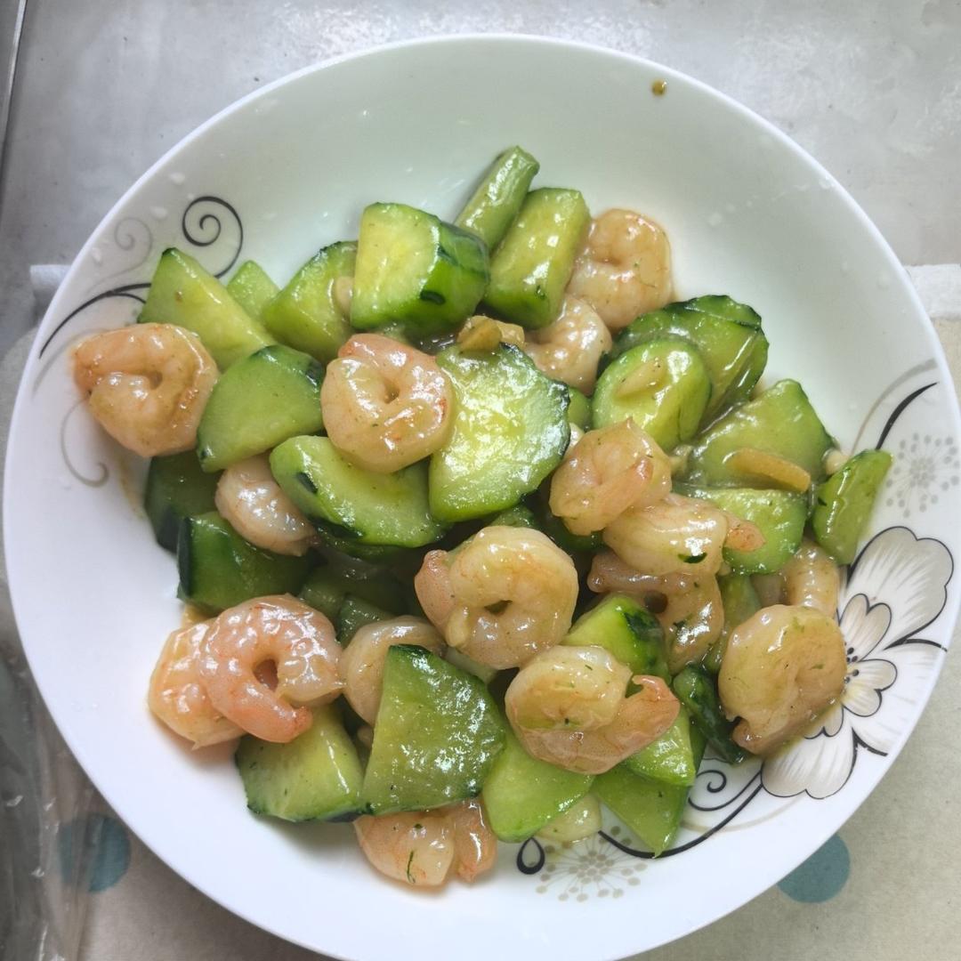 独食快手菜——青瓜炒虾仁