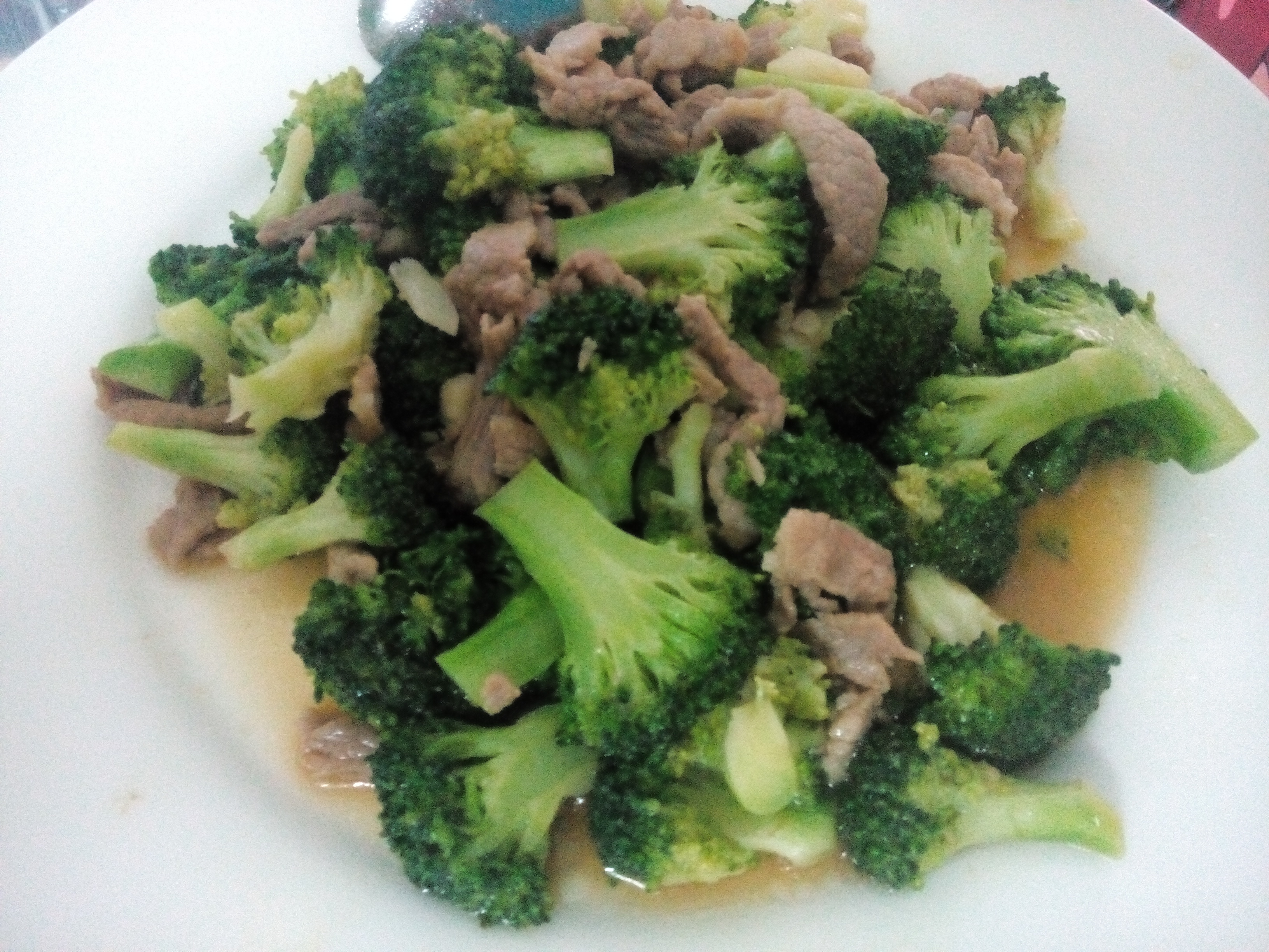 西兰花炒肉片