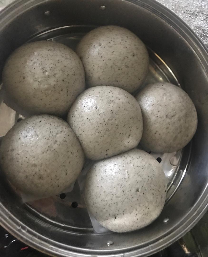 春季补钙✨宝宝辅食之黑芝麻馒头