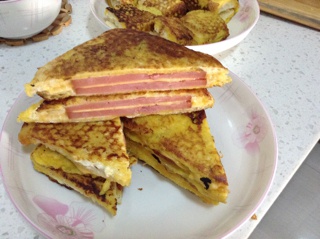港式小食火腿西多士