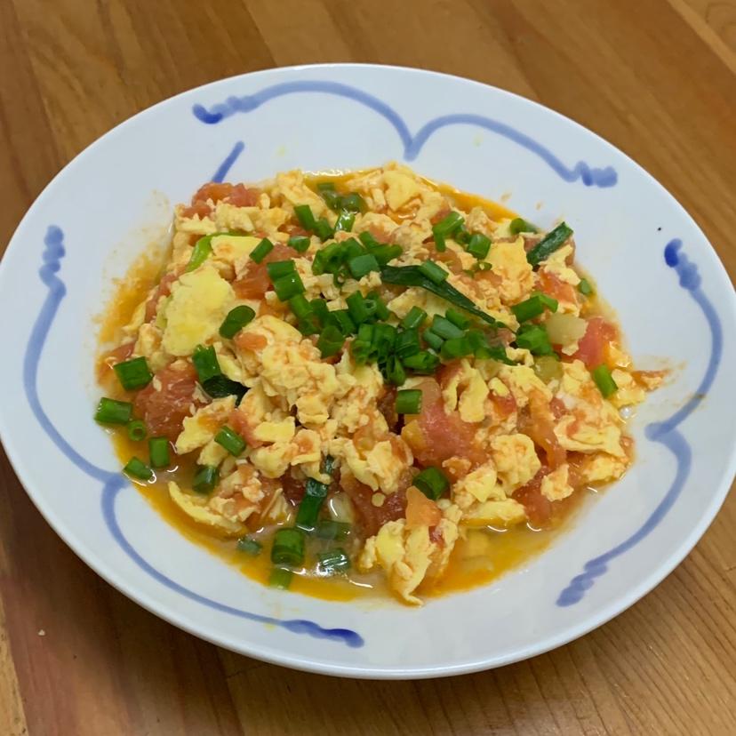 番茄炒蛋（有葱，清爽版）