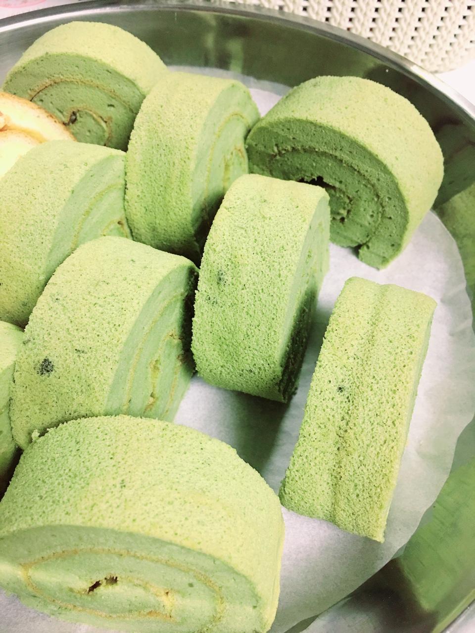 抹茶蜜豆蛋糕卷
