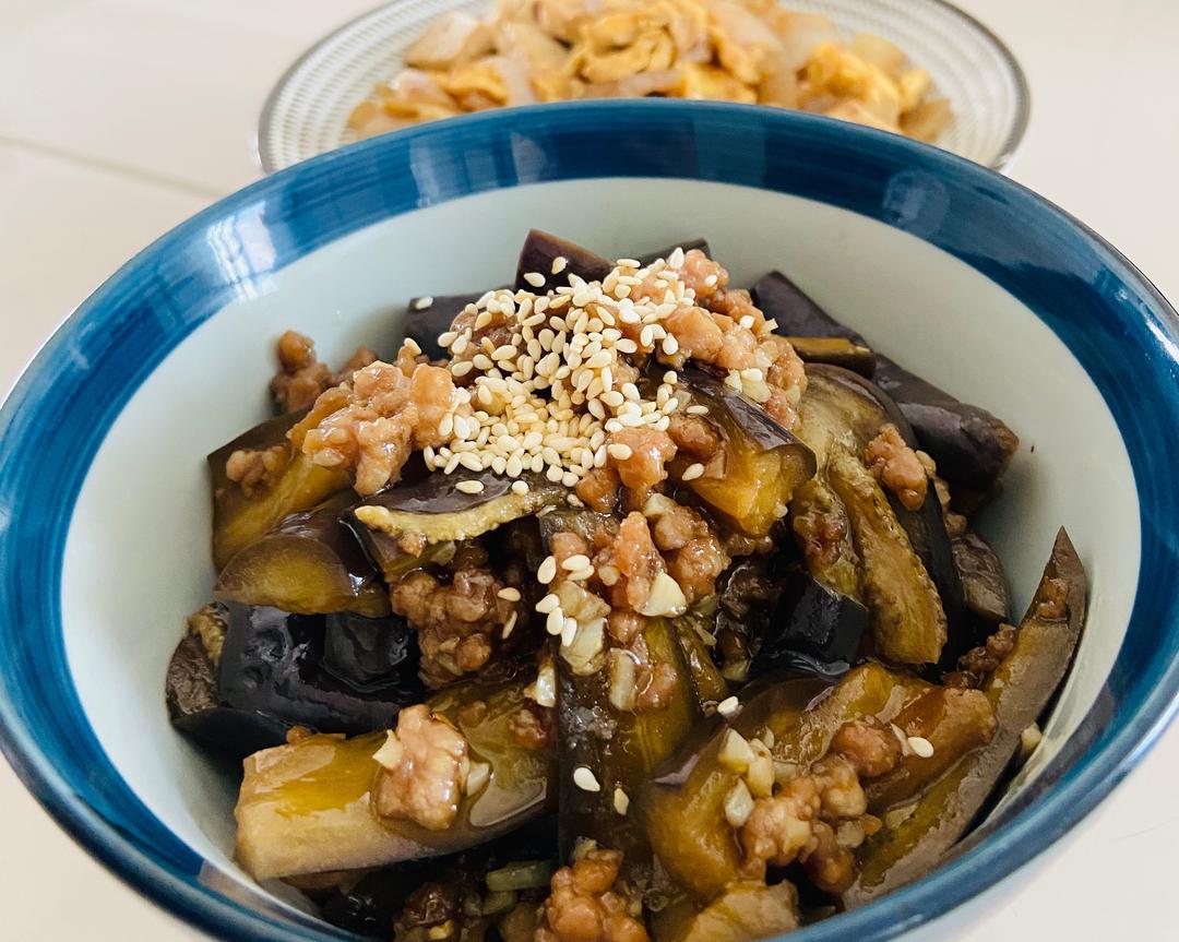 超下饭的凉拌肉沫蒸茄子，不用一大锅油啦，清爽不油腻