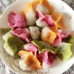 彩色水饺果蔬面的做法 步骤11