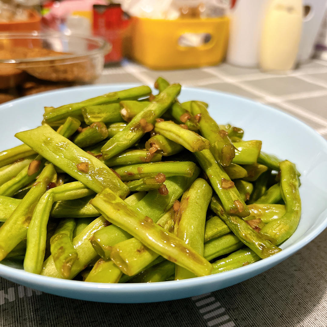 家常小炒四季豆，蔬菜就是要清爽鲜甜