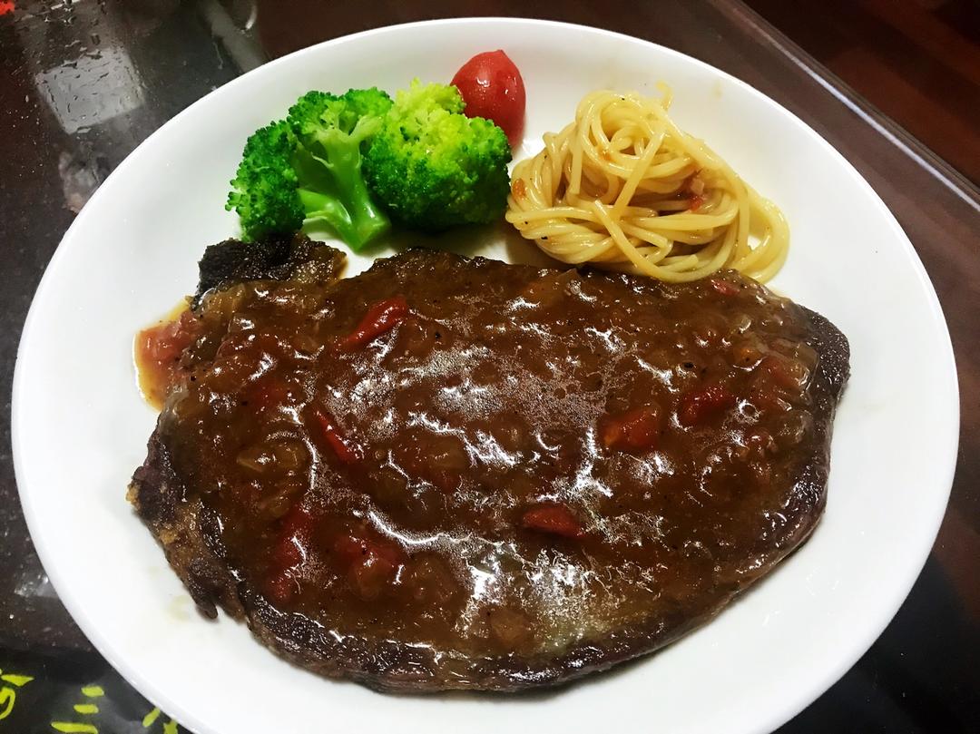 十一先森做的黑椒牛排