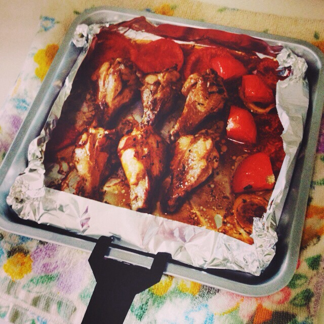 迷迭香番茄烤鸡腿/Roast chicken legs with rosemary and tomatoes