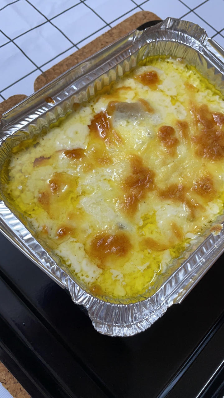 芝士奶油焗蘑菇