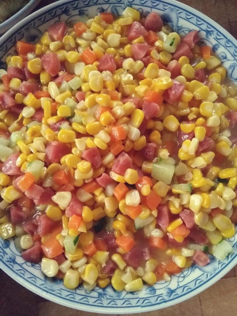 胡萝卜玉米炒黄瓜