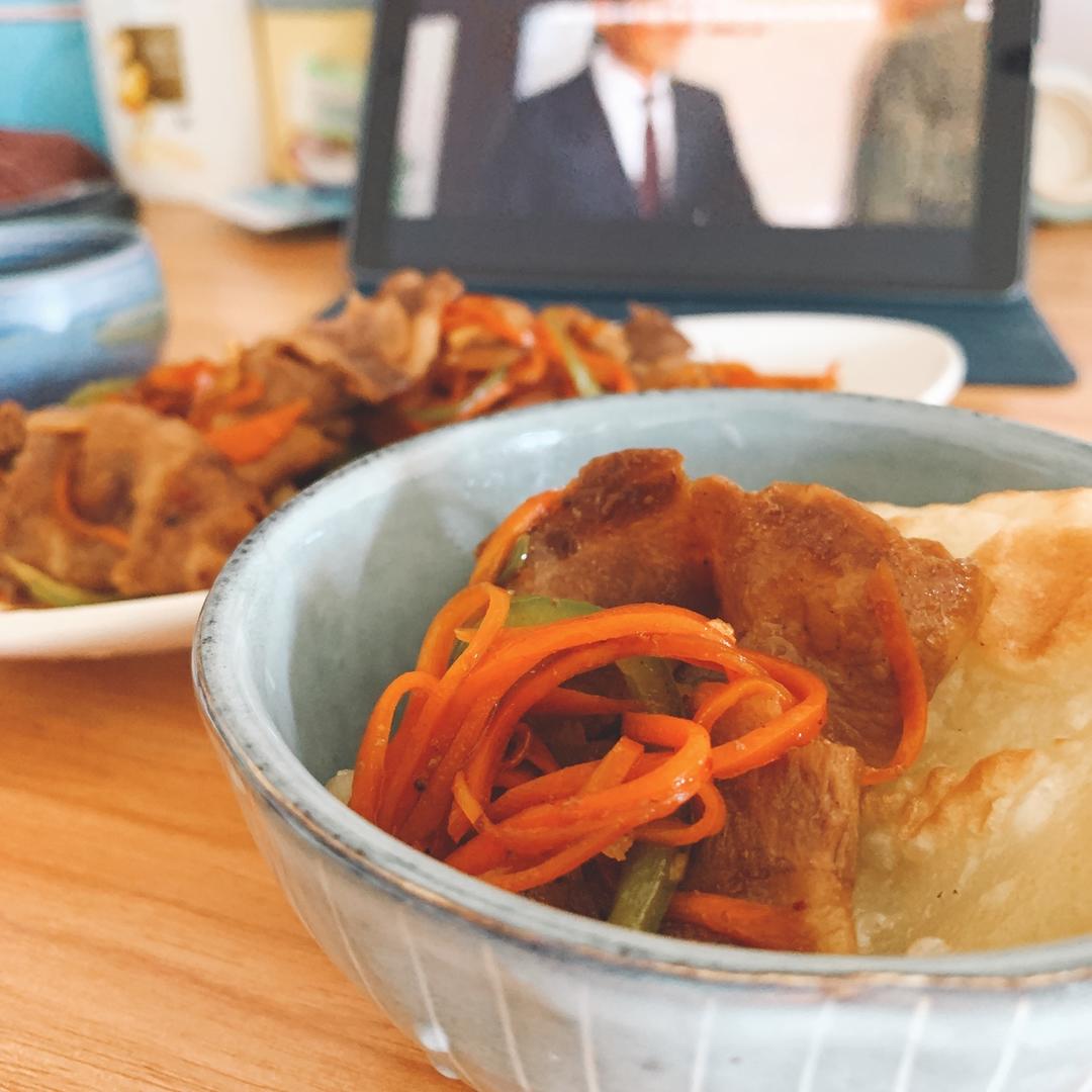 🥓沙茶酱爆炒肥牛🥓—色彩丰富快手菜❗️惹味又营养❗️