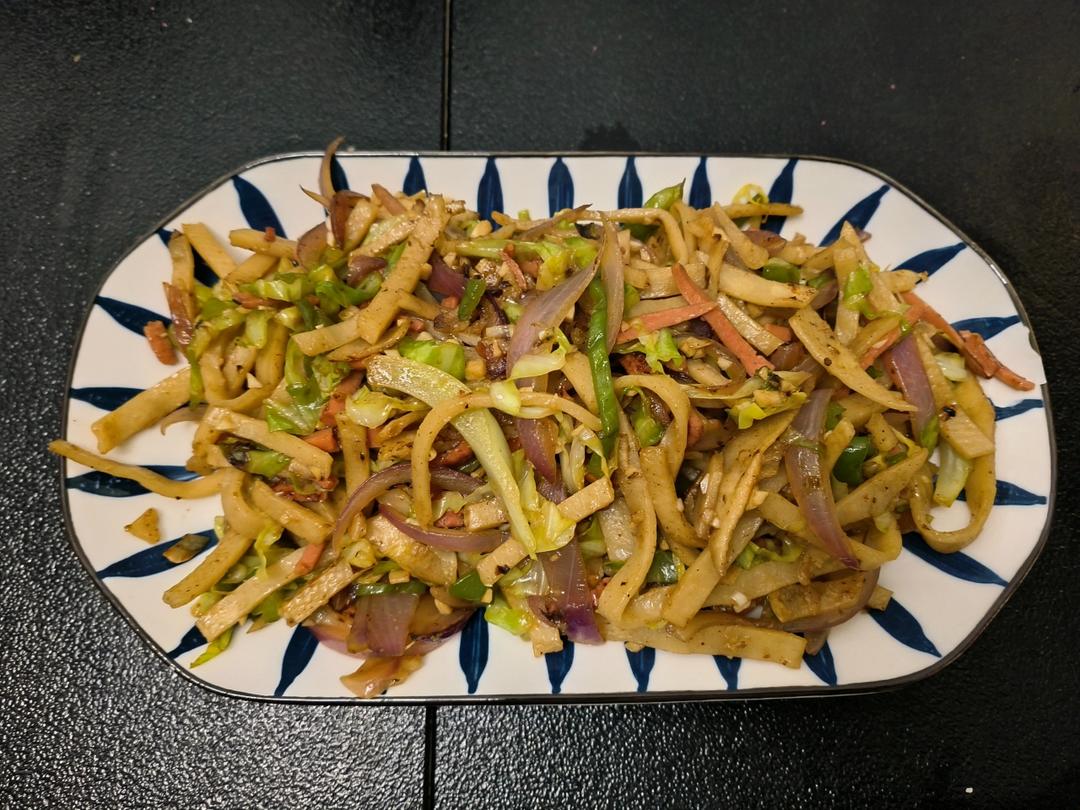 陕西私房炒饼[内附饼丝做法]