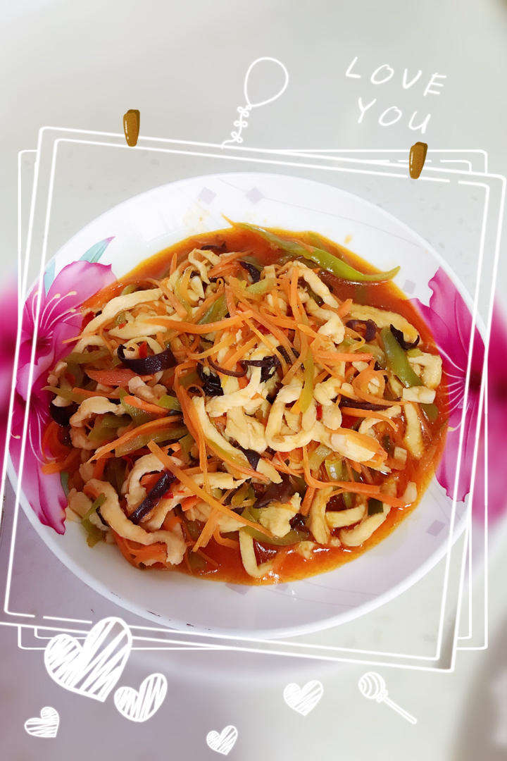 鱼香鸡丝