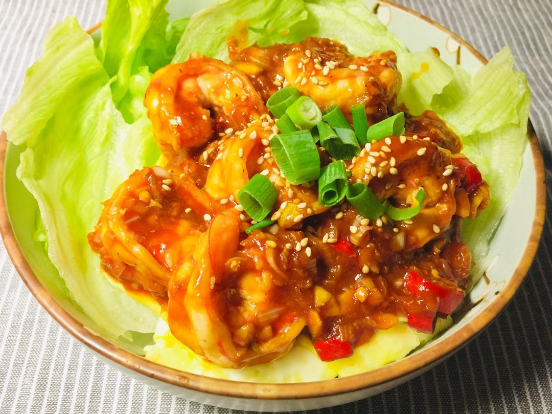 虾仁滑蛋丼饭