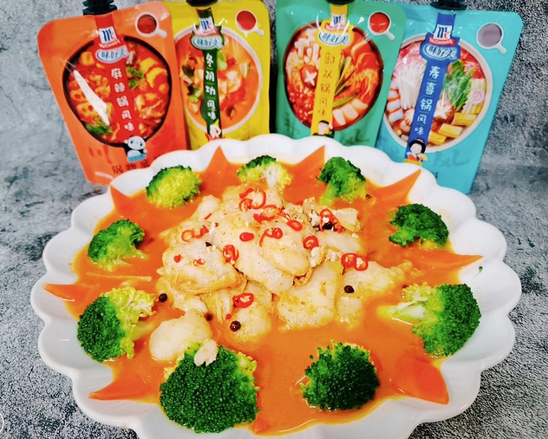味好美麻辣巴沙鱼的做法