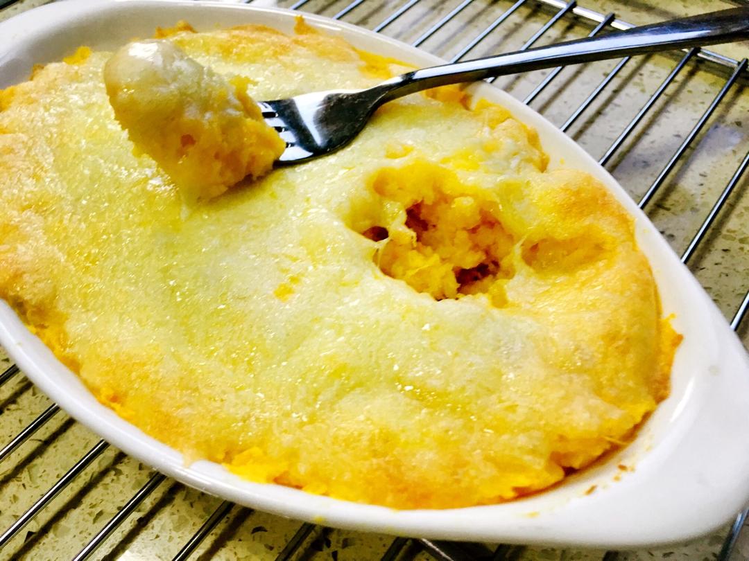 健康无油芝士焗红薯