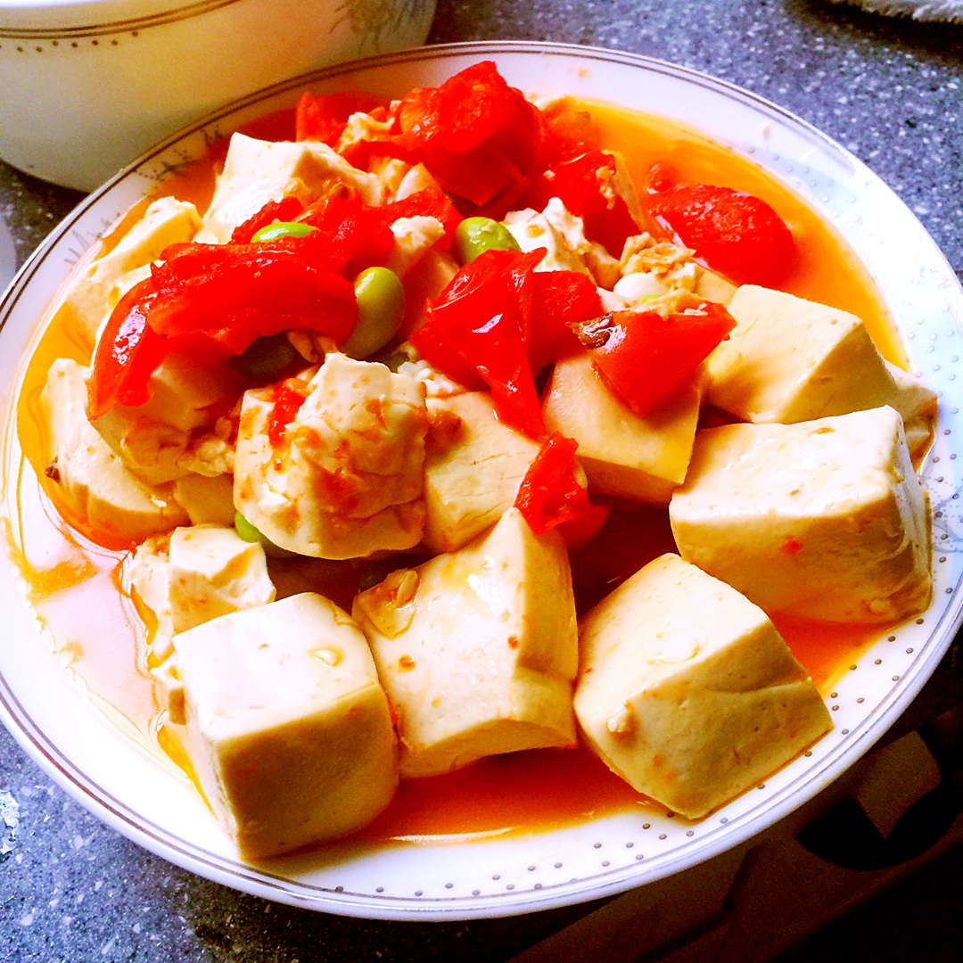 西红柿烧豆腐