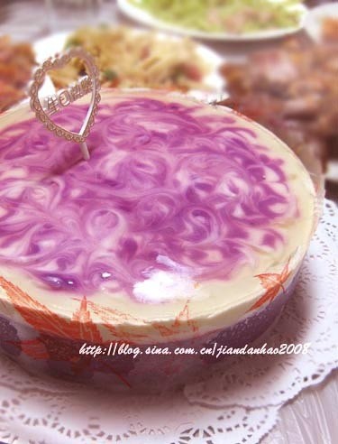 紫薯慕斯蛋糕的做法