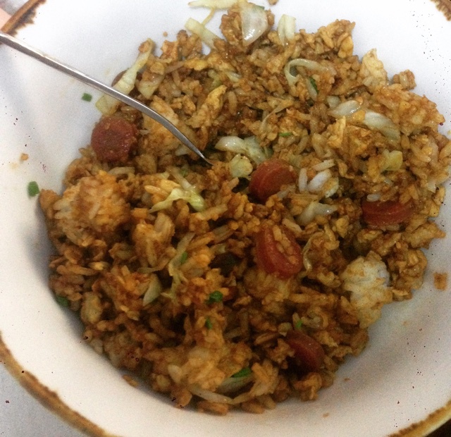 小时候的酱油炒饭