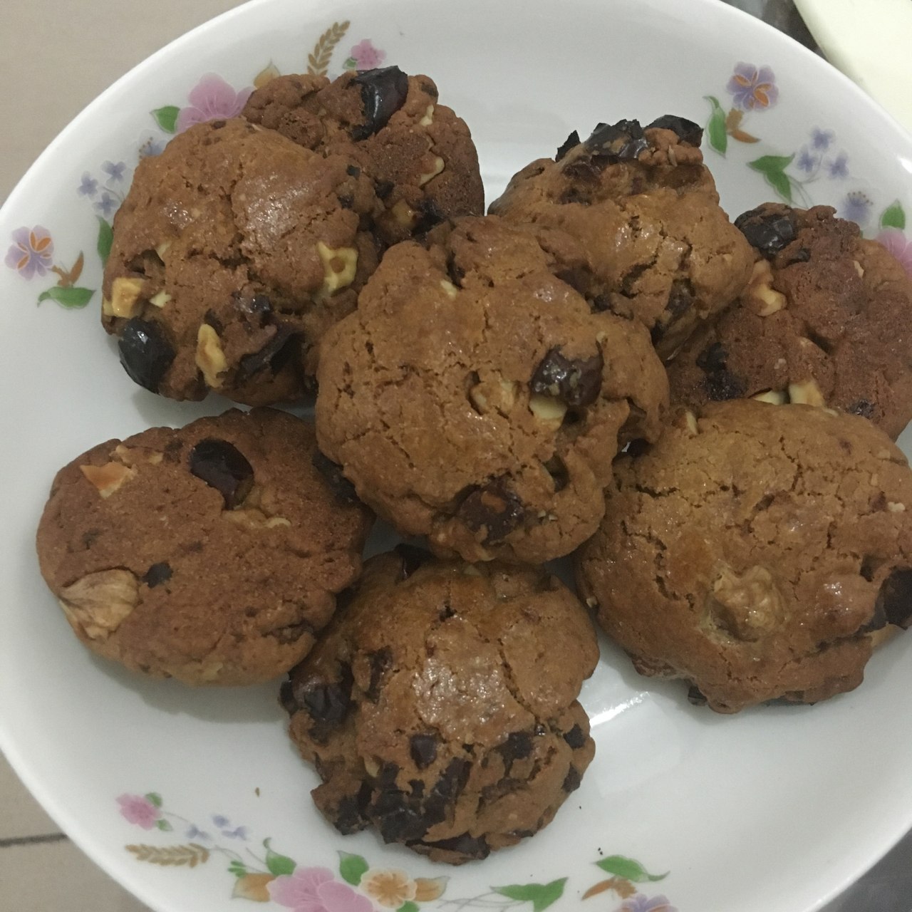 红枣红糖核桃饼干