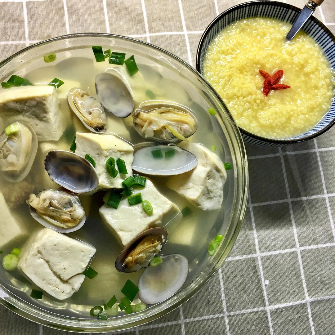 豆腐蛤蜊汤